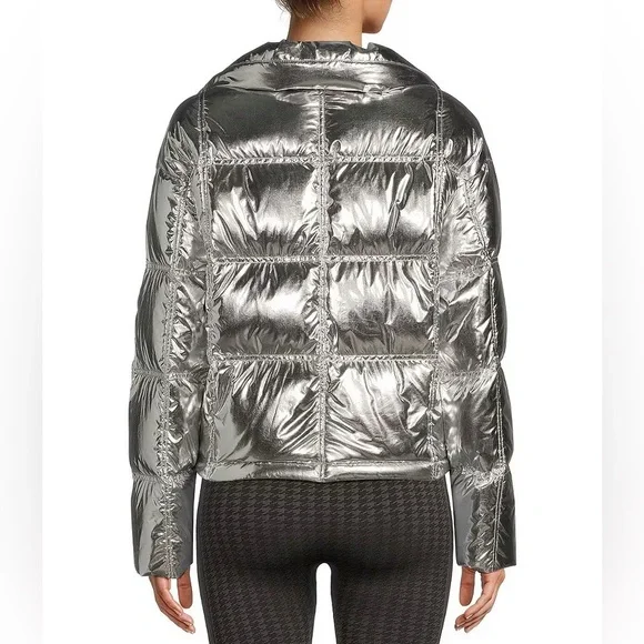 NWT Antonio Melani Stand Collar Front Zip Ski Puffer Jacket Size XS - Picture 3 of 8